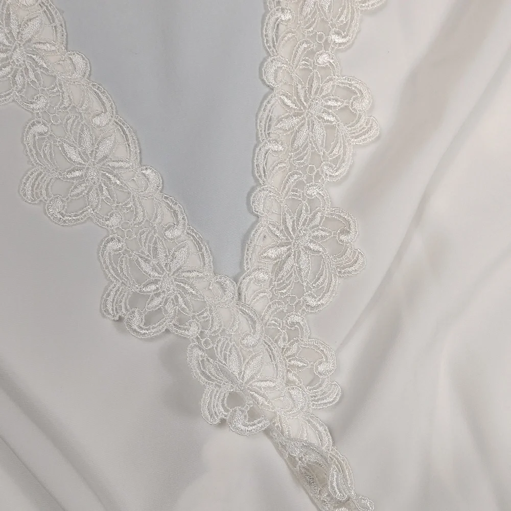 Liz Baker women's floral lace long sleeved blouse size 16 - Picture 5 of 12